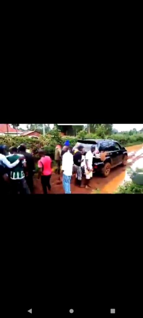 There was high drama in Trans Nzoia County on Wednesday when Sirende Ward Member of County Assembly (MCA) Alfred Weswa found himself at the mercy of agitated residents who forced him to walk on a muddy road.