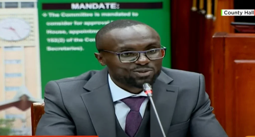 Eric Muriithi Muuga, the nominee for the position of Cabinet Secretary for Water, Irrigation, and Sanitation, has disclosed his net worth as Ksh.31 million during his vetting before the Parliament’s Committee on Appointments.