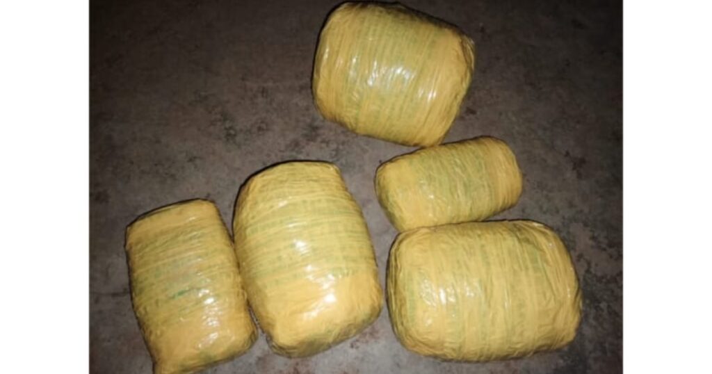 Two high school students were arrested today while traveling from Busia to Nairobi with a substantial quantity of cannabis.