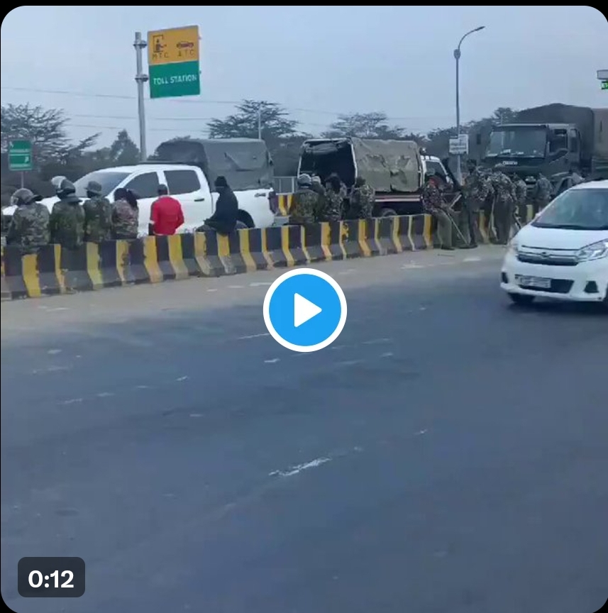 Tension At Mlolongo As Protest Began