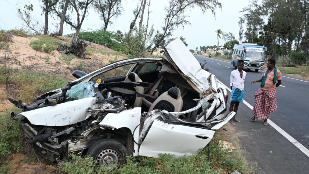 Remains of the vehicle that claimed 5 lives PHOTO| The hindu