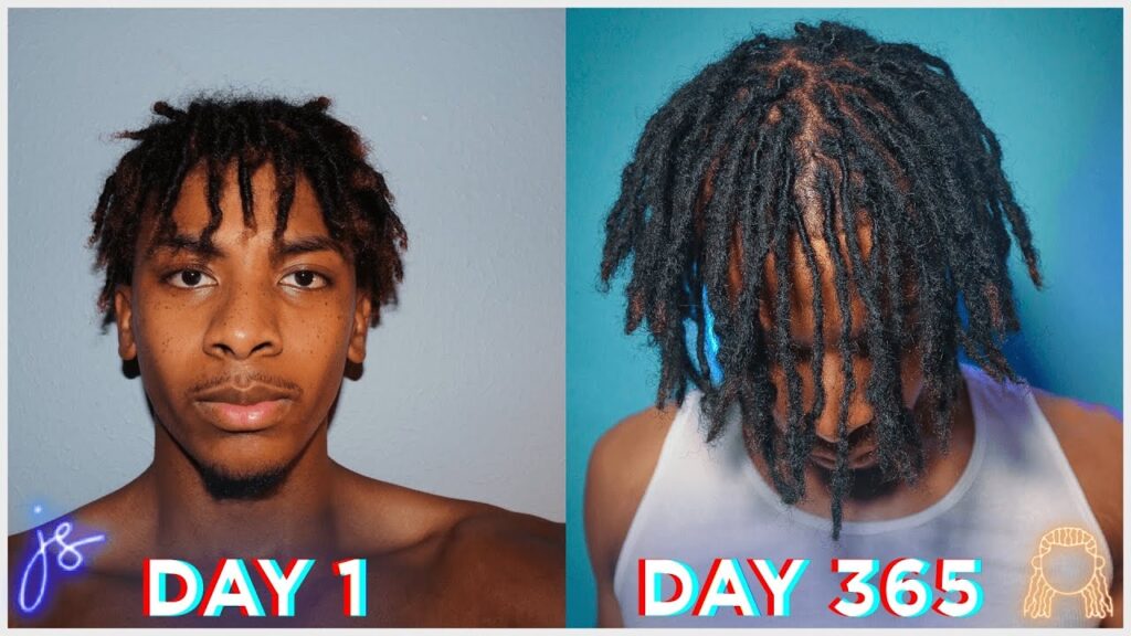 Dreadlocks Before and after a year