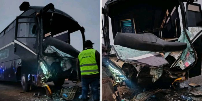 Breaking: Several People Feared Dead After Bus Crashes Into Lorry on Nairobi–Mombasa Highway