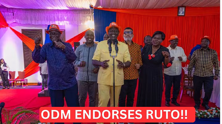 BREAKING NEWS: Finally William Ruto Endorsed, Set to Join ODM as the Party’s 2027 Presidential Candidate