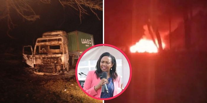 Vehicles Set on Fire as Governor Susan Kihika Escapes After Goons Disrupt Naivasha Event