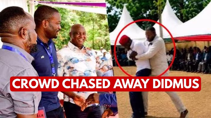 Drama As Didmus Barasa Is Beaten Badly and Chased Away by an Angry Crowd After Allegedly Attempting to Attack Sifuna, Watch